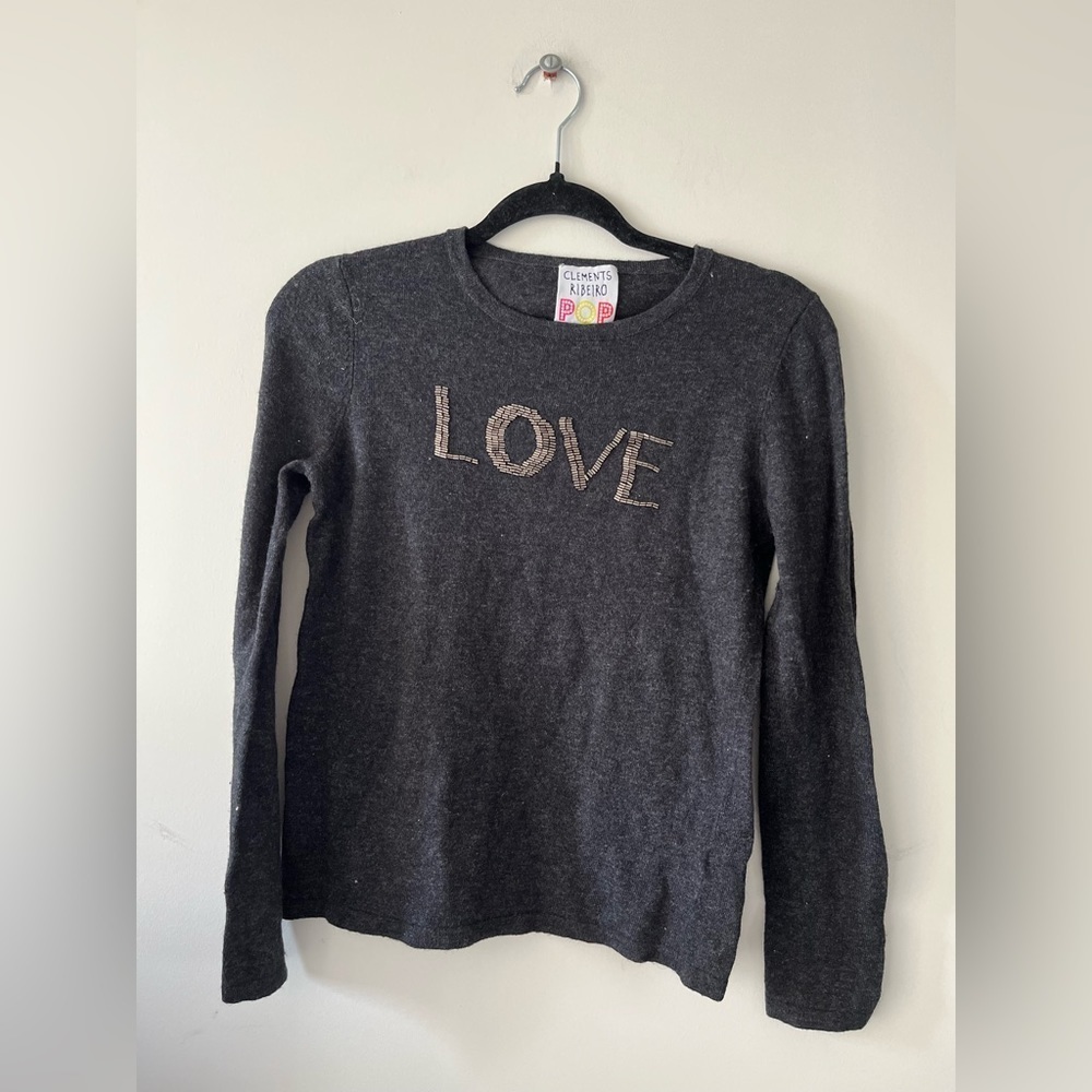 Clements Ribeiro POP Lambswool-Cashmere ‘Love’ Sweater